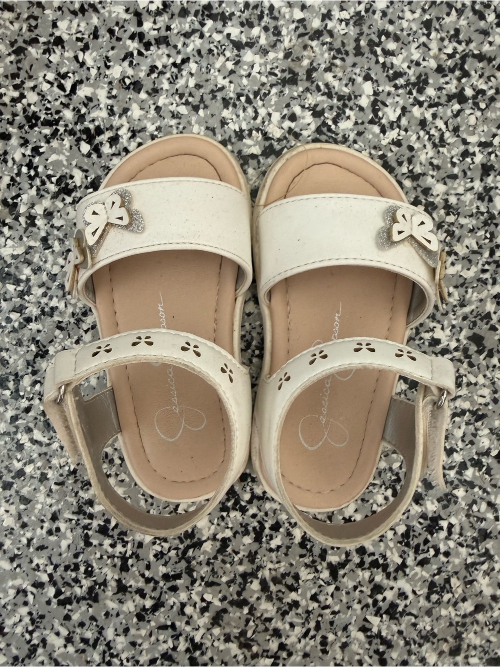 Toddler Jessica Simpson Sandals with Butterfly Accent